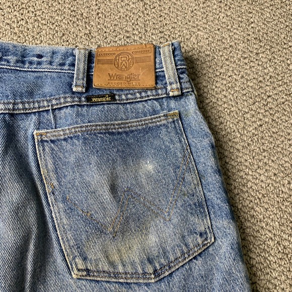 Wrangler Mens Jeans Size 34X30 Blue Denim Brushed‎ Rugged Straight Leg Pockets - Picture 11 of 16
